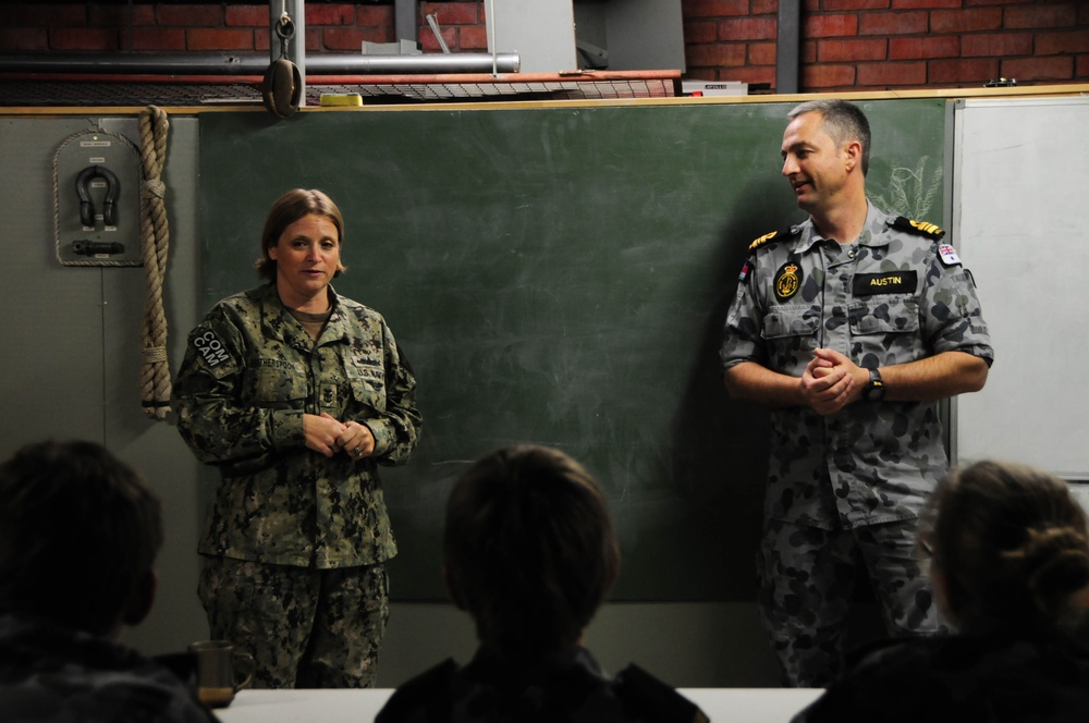 US, Australian sailors visit cadets