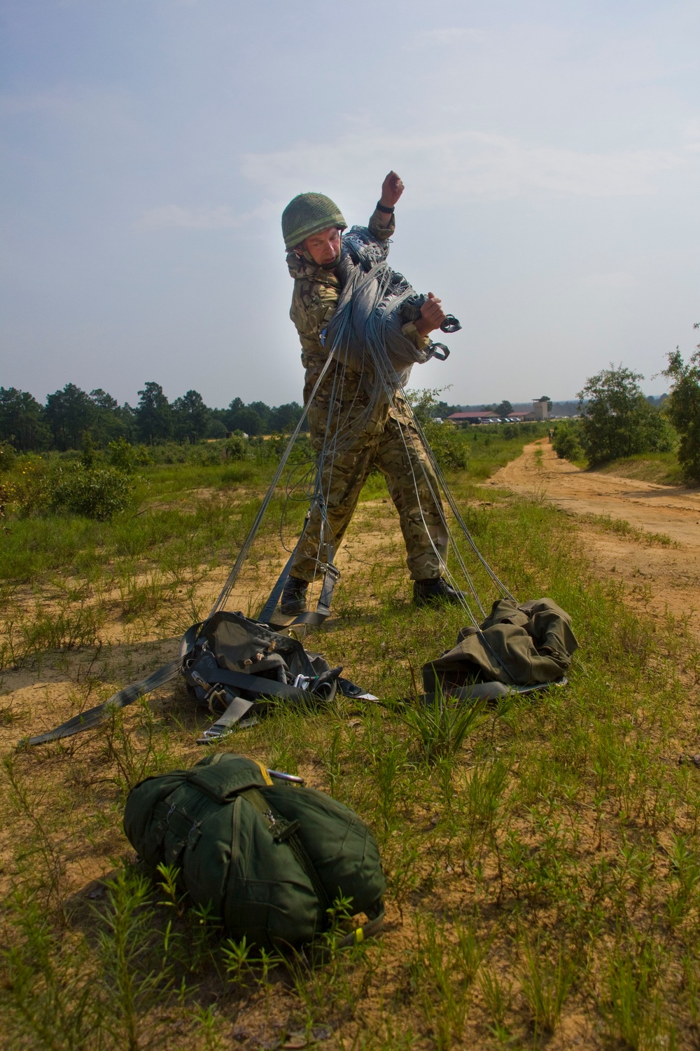 4th Parachute British Army Reserve soldiers participate in Operation Black Warrior with US Army Civil Affairs and Psychological Operations Command (Airborne)
