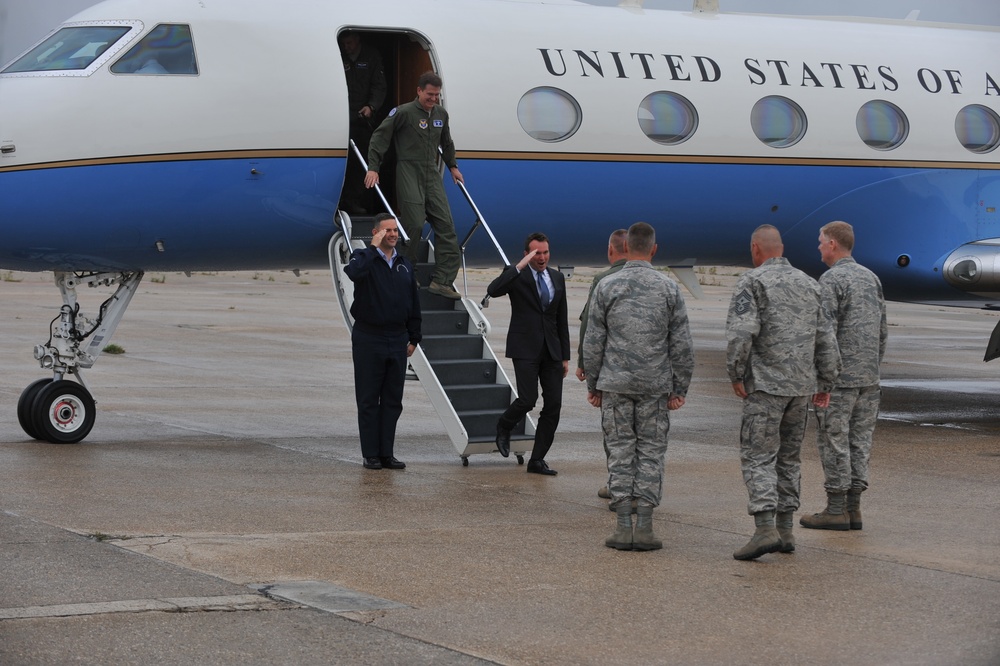 Secretary of the Air Force Eric Fanning visits the 106th Rescue Wing