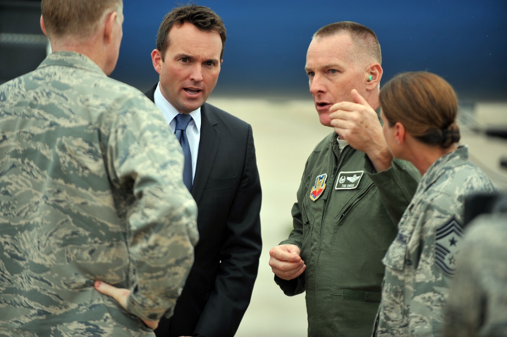 Secretary of the Air Force Eric Fanning visits the 106th Rescue Wing