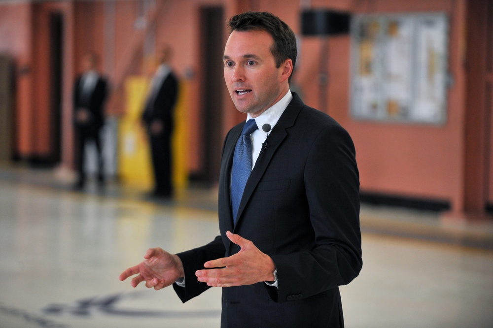 Secretary of the Air Force Eric Fanning visits the 106th Rescue Wing