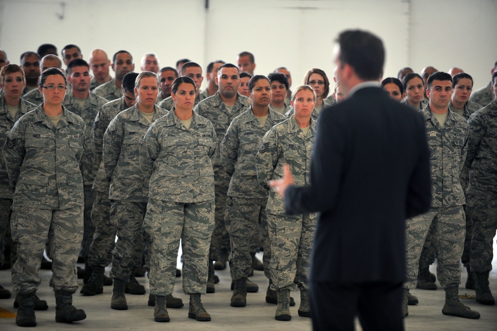 Secretary of the Air Force Eric Fanning visits the 106th Rescue Wing