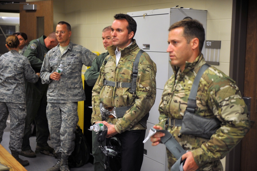 Secretary of the Air Force Eric Fanning visits the 106th Rescue Wing