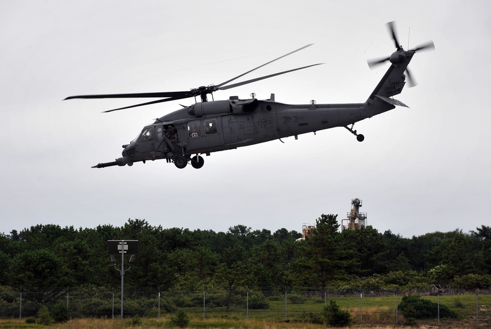 Secretary of the Air Force Eric Fanning visits the 106th Rescue Wing