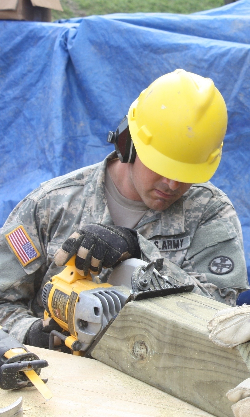 1194th soldiers undertake construction phase of annual training