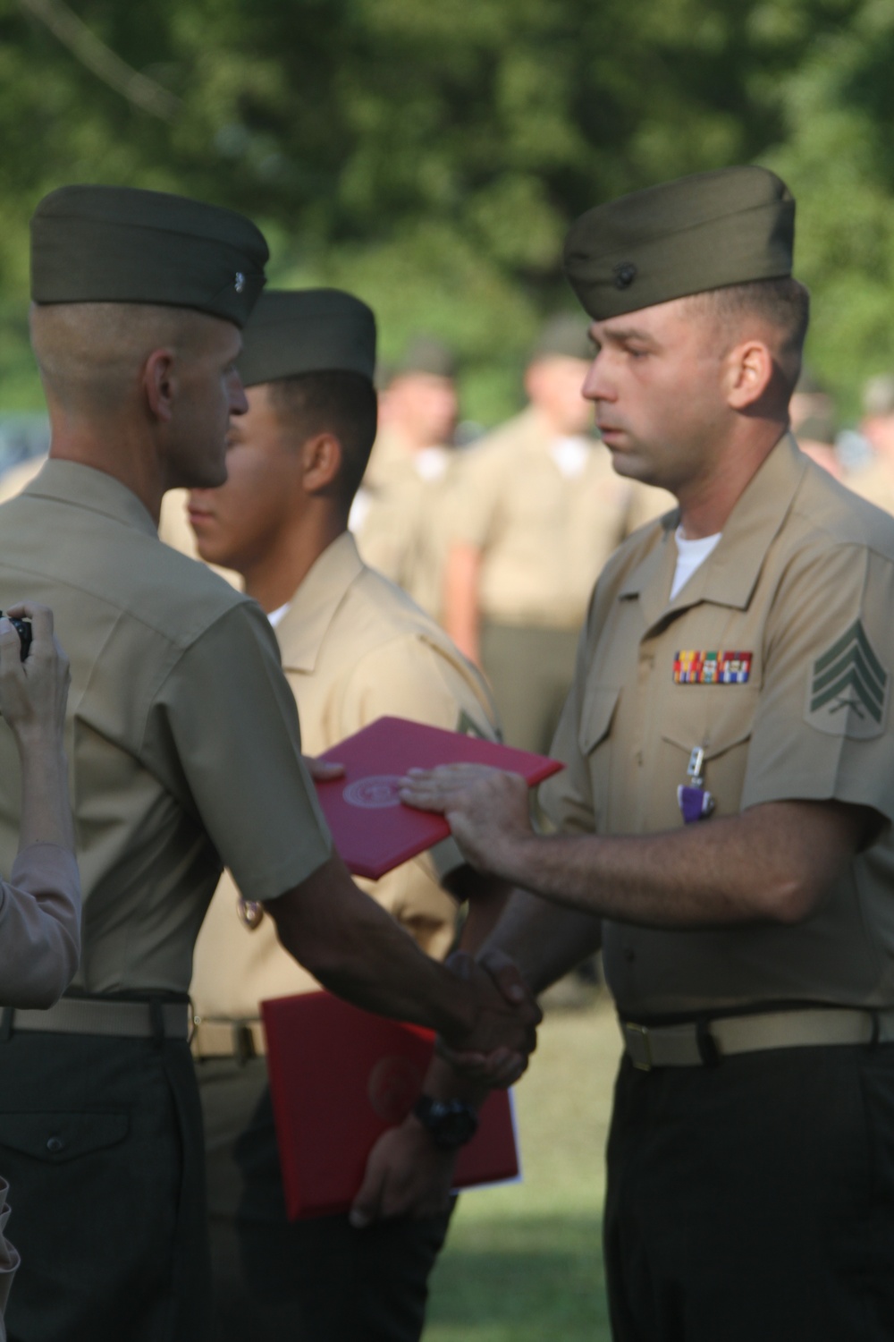 Marines awarded Purple Heart Medal