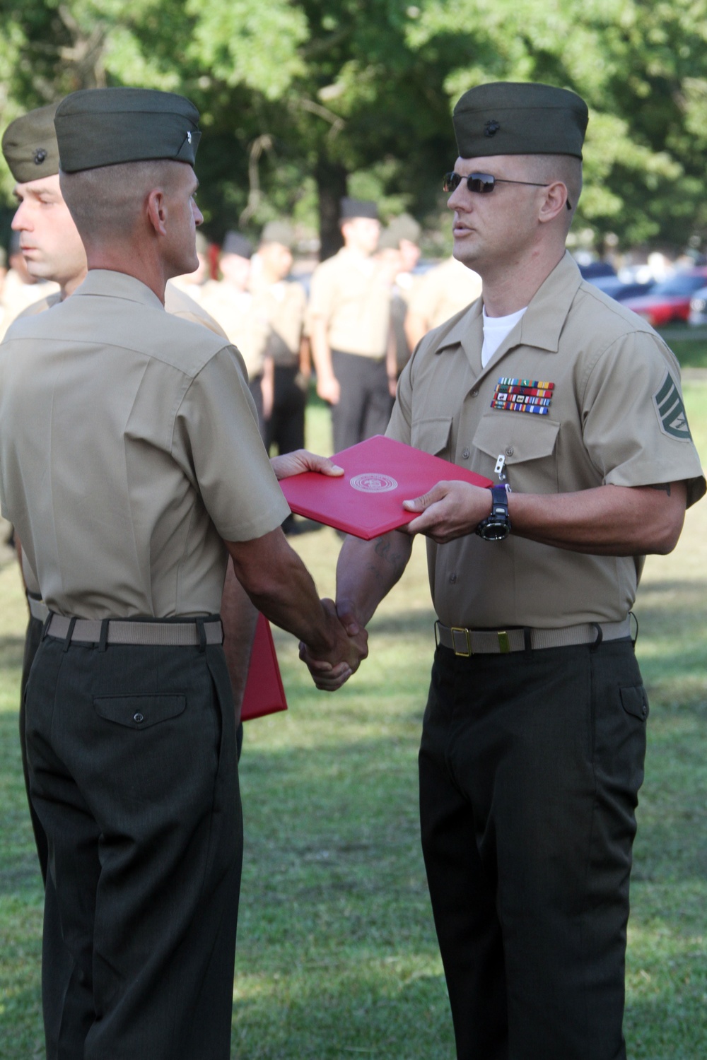 Marines awarded Purple Heart Medal