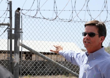 Former Guantanamo Bay detention facility commander visits present day camps