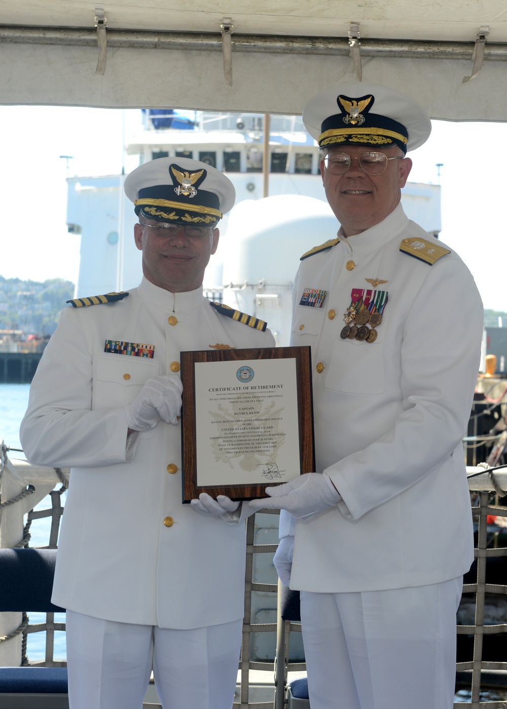 Capt. Klipp retirement ceremony