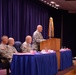Chief Master Sgt. Brush speaks at the awards ceremony for the 2013 Army National Guard Best Warrior Competition