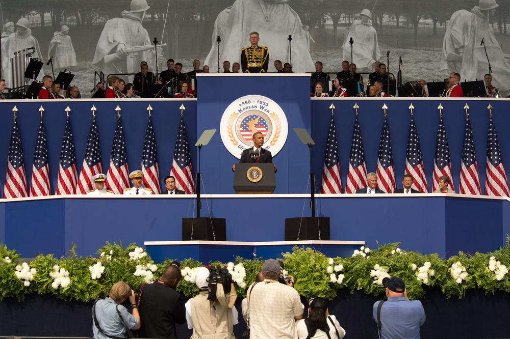 President, SECDEF, VCJC commemorate 60th anniversary of Korean War armistice