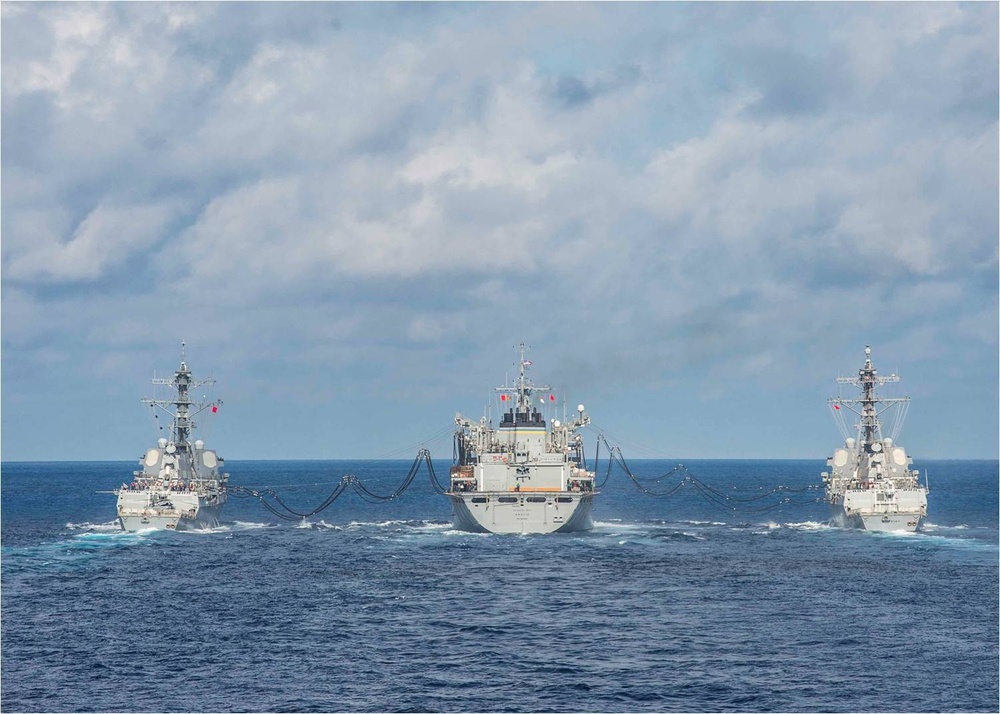 Refueling at sea