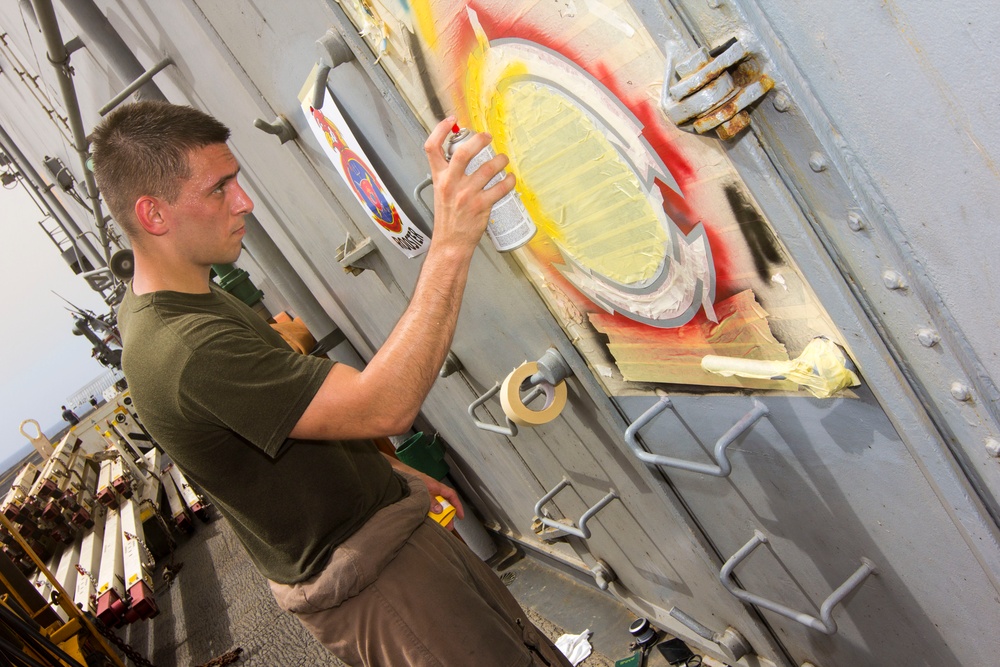 MEU emblem painting