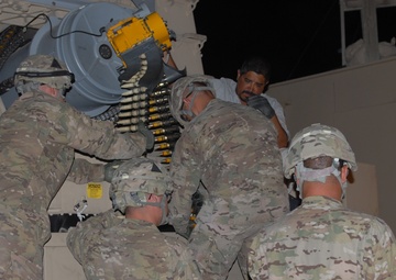 US soldiers increase base defense measures on FOB Shank