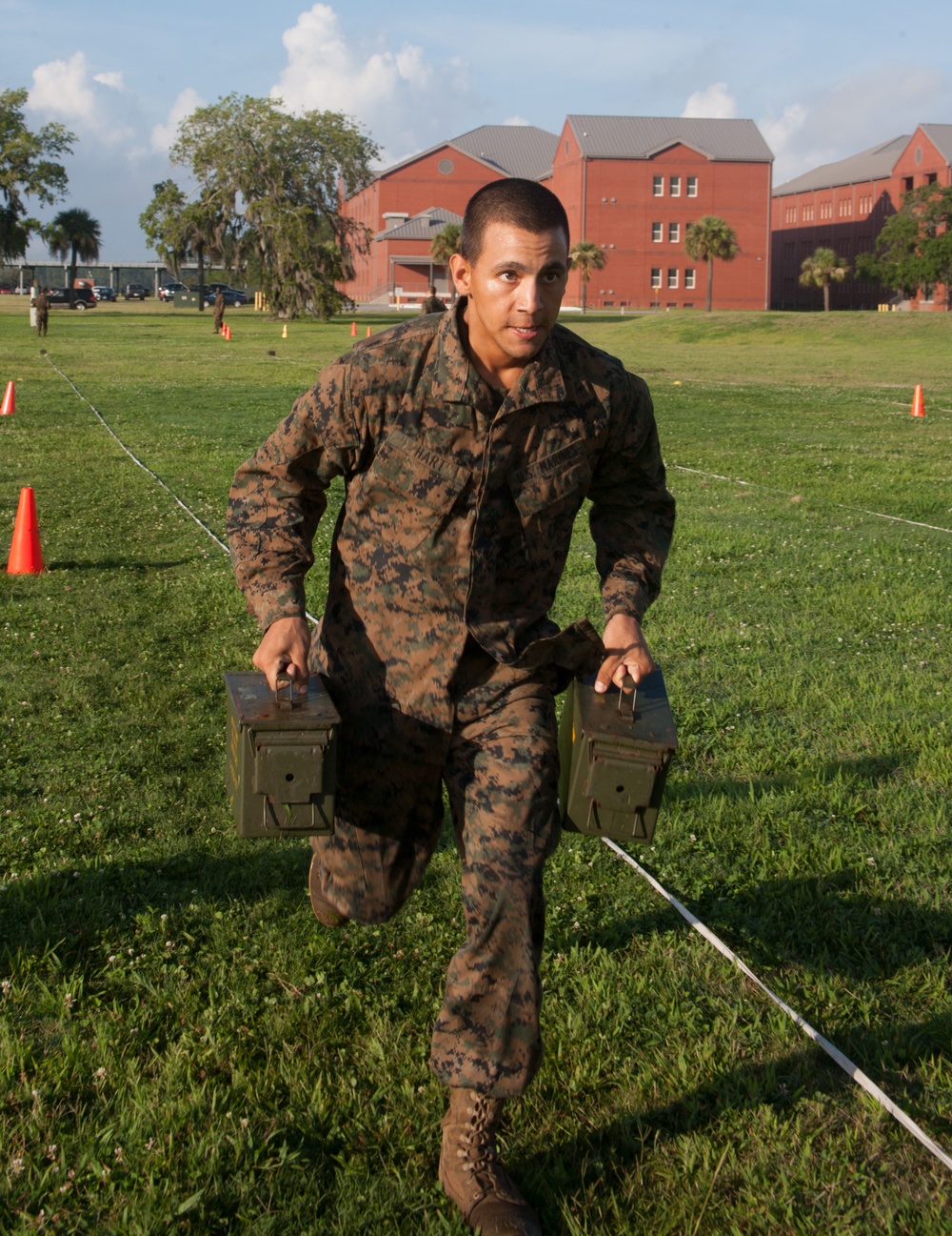 Photo Gallery: Marine recruits test combat fitness on Parris Island
