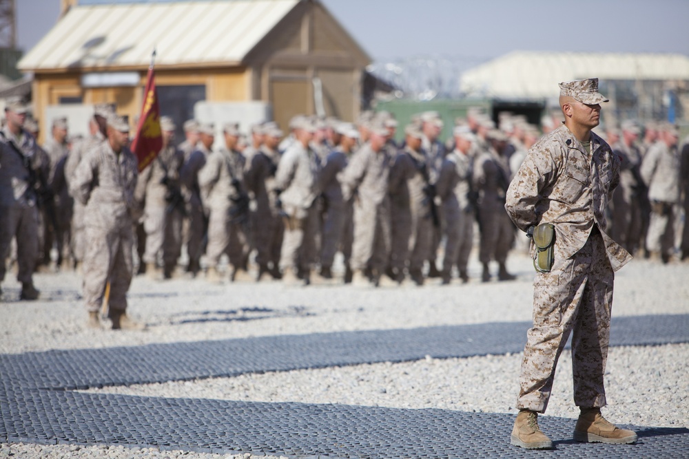 Relief and Appointment: CLR-2 welcomes Marines, sergeant major