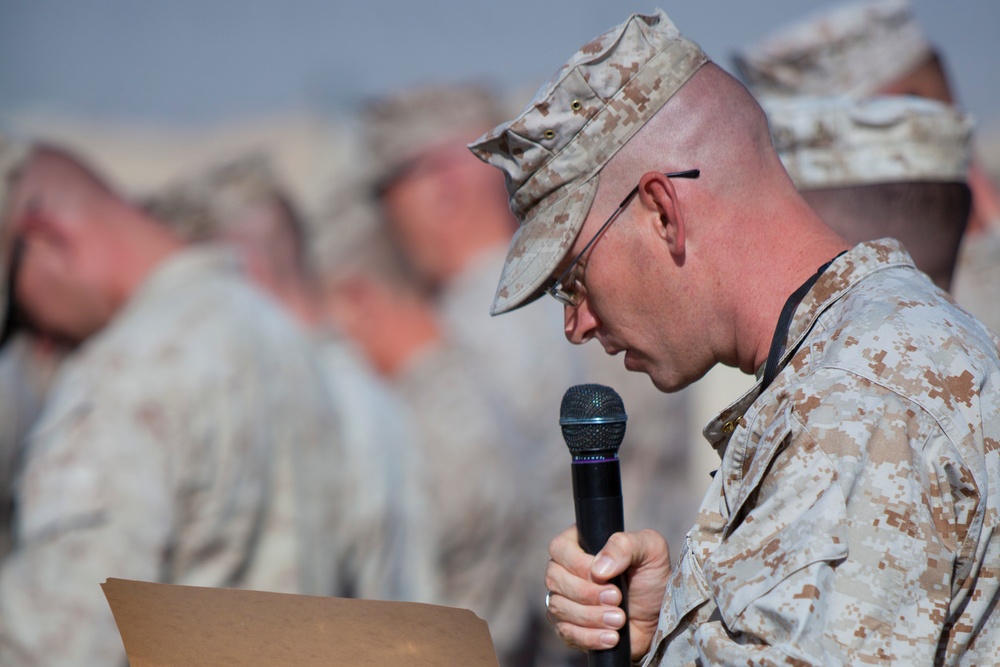 Relief and Appointment: CLR-2 welcomes Marines, sergeant major