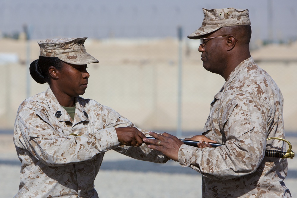 Relief and Appointment: CLR-2 welcomes Marines, sergeant major