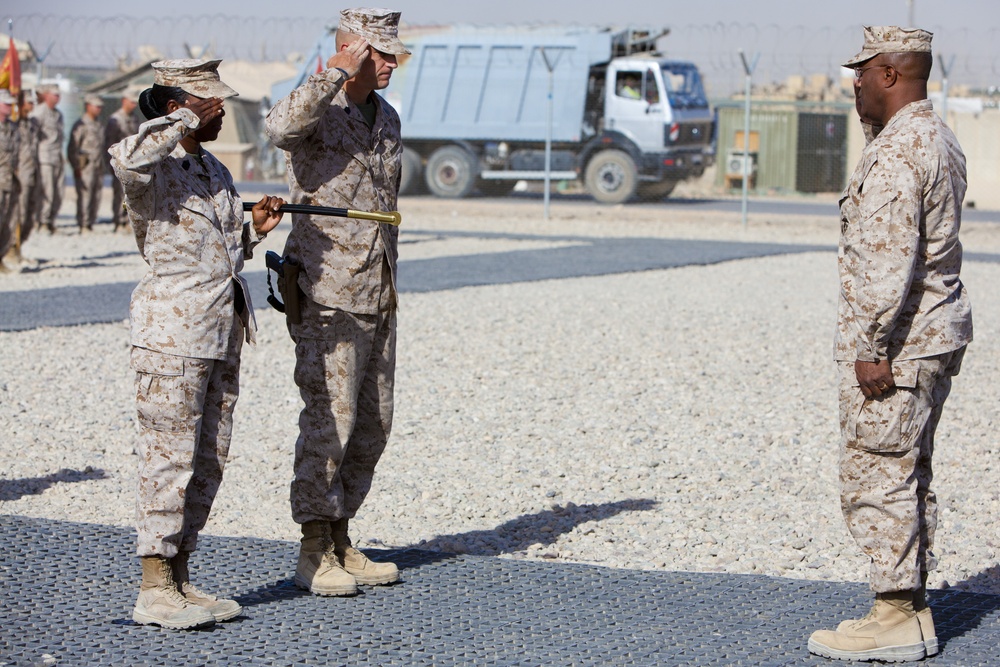 Relief and Appointment: CLR-2 welcomes Marines, sergeant major