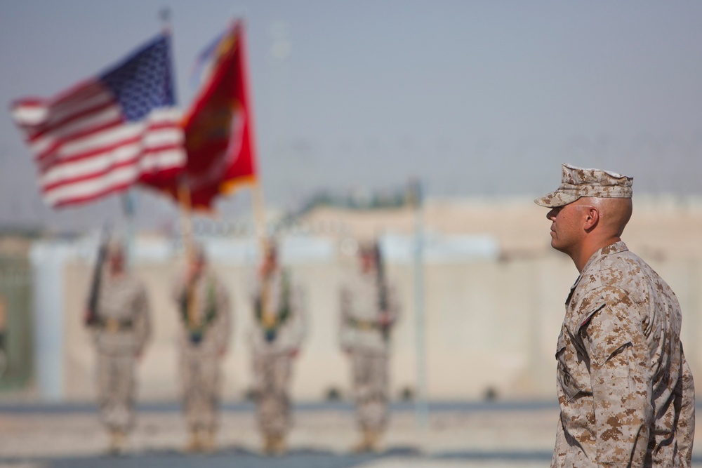 Relief and Appointment: CLR-2 welcomes Marines, sergeant major