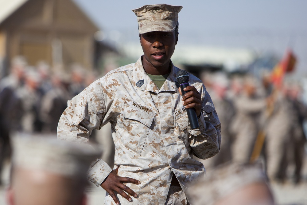 Relief and Appointment: CLR-2 welcomes Marines, sergeant major