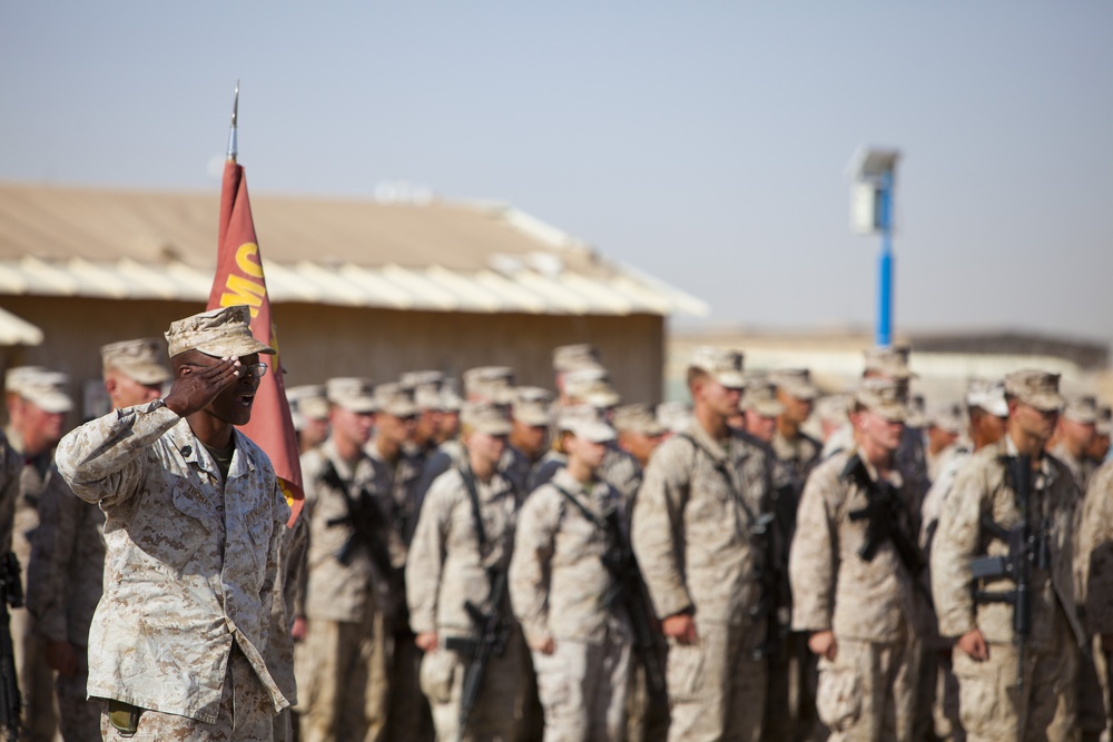 Relief and Appointment: CLR-2 welcomes Marines, sergeant major