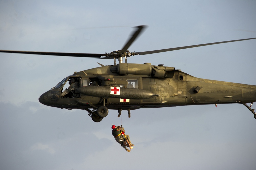 Hoist operations with 1-228th Aviation Regiment and 7th Special Forces Group (Airborne)