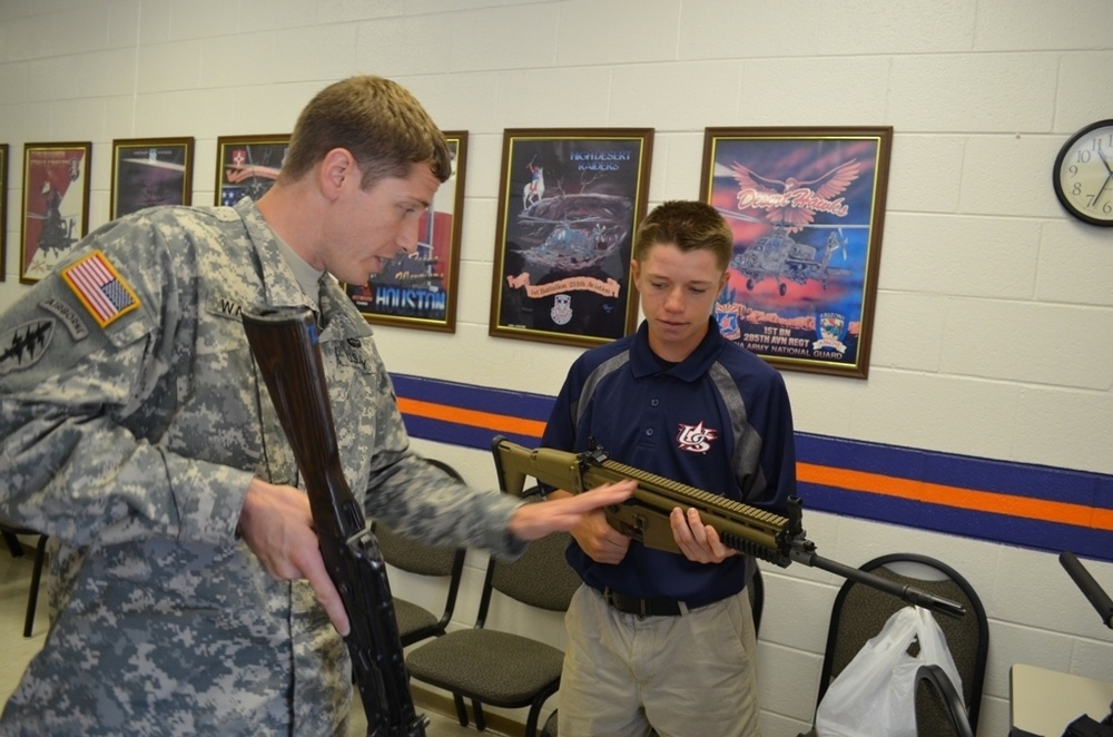 NC Guard soldiers host National Youth Baseball Team