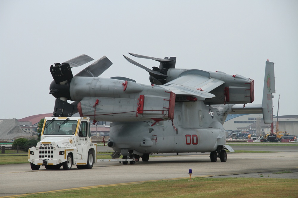 MV-22 Ospreys arrive at MCAS Iwakuni