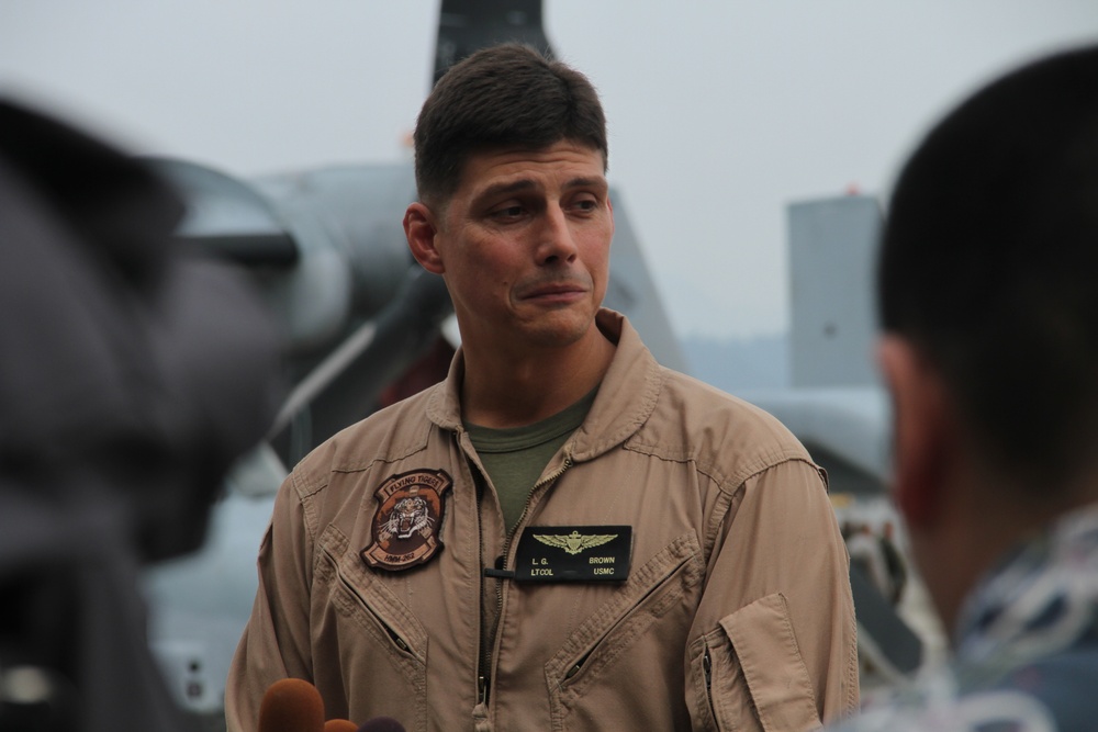 MV-22 Ospreys arrive at MCAS Iwakuni