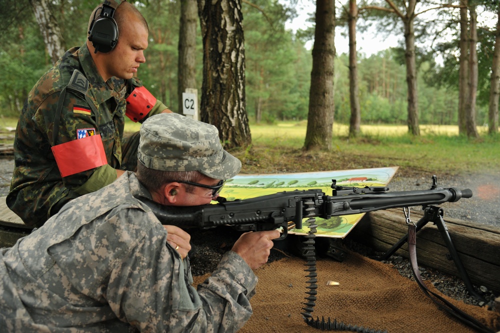 US soldiers compete for the German Schuetzenschnur