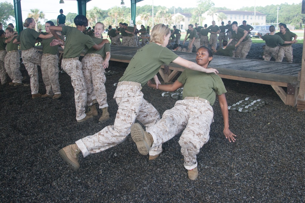 Photo Gallery: Marine recruits learn martial arts techniques
