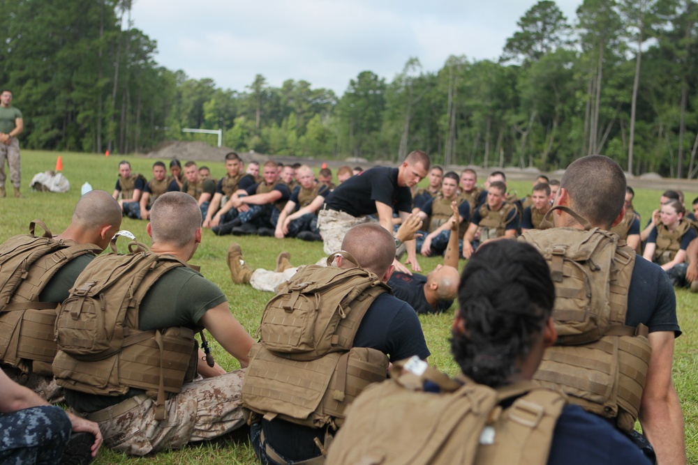 Midshipmen learn Marine Corps way of life