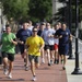 Coast Guard members work out