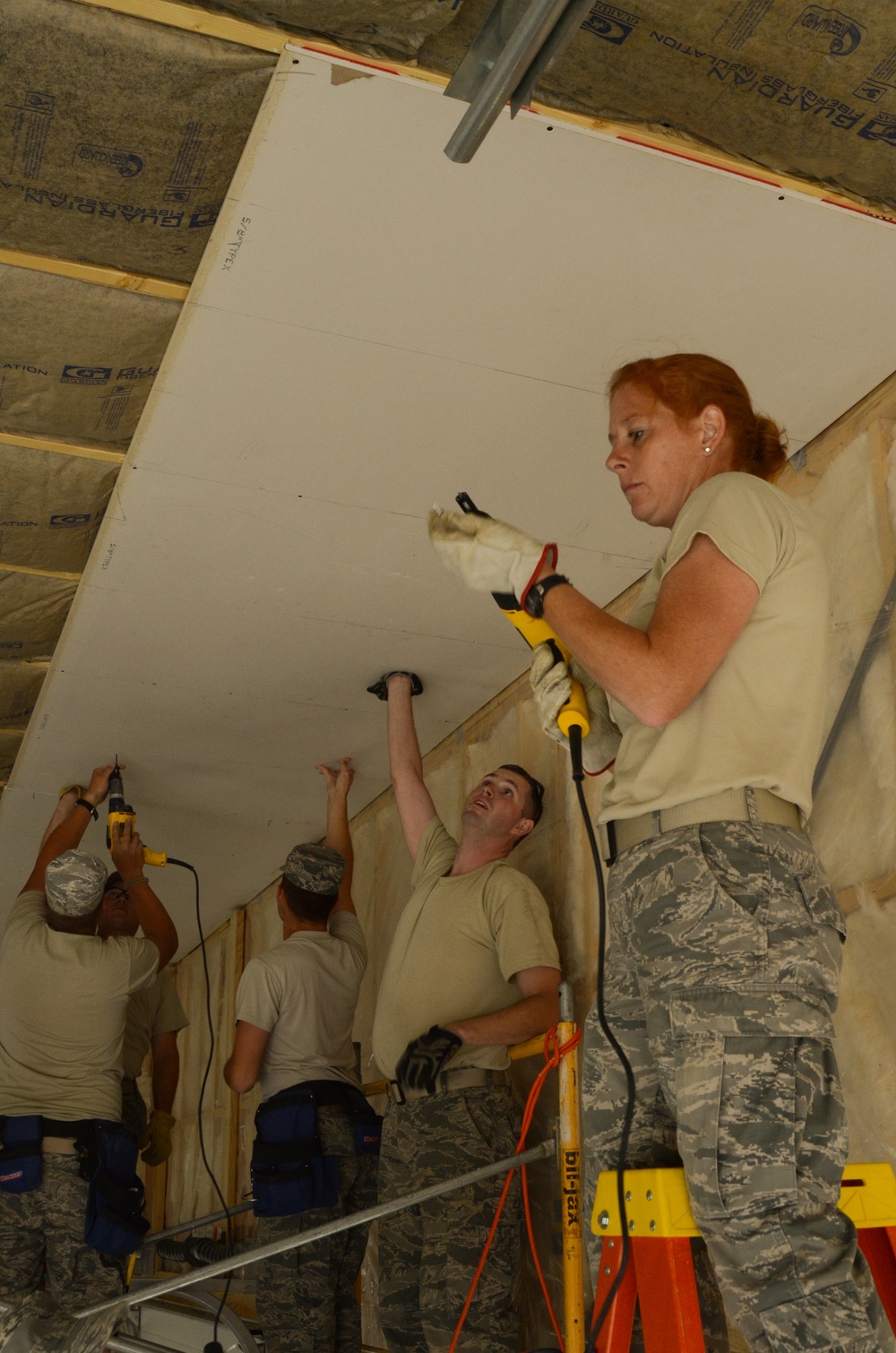 Civil Engineer airmen build camp for 'Wounded Warrior' veterans