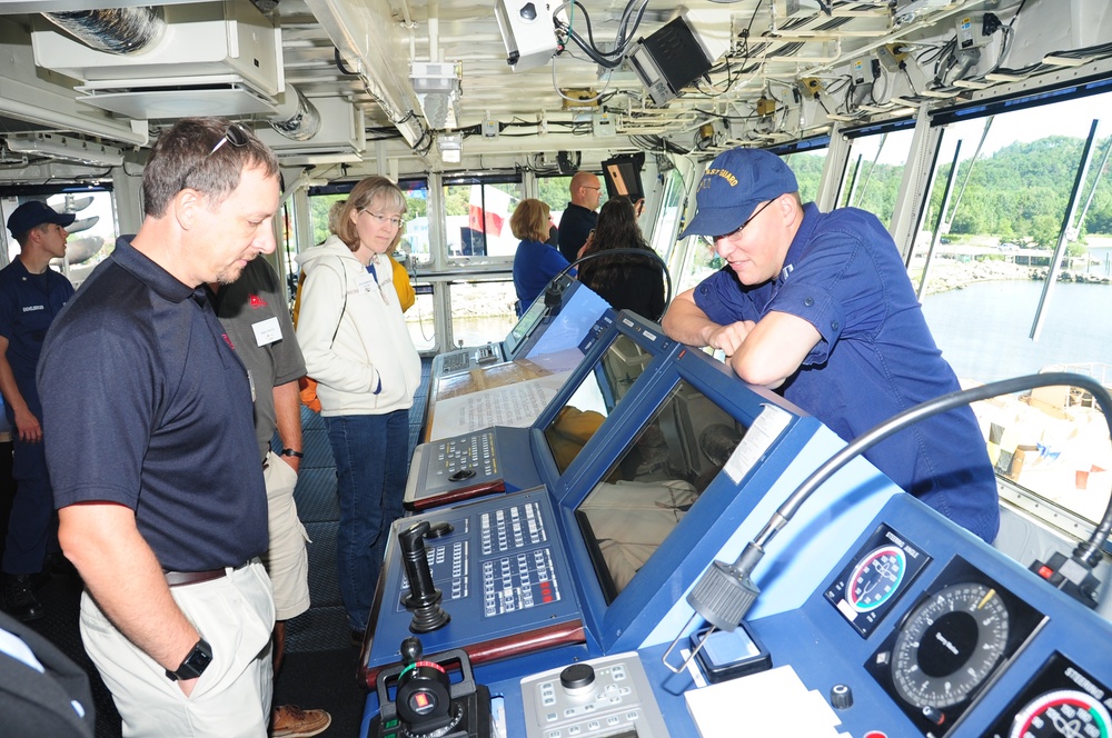 ESGR tours Coast Guard Cutter Mackinaw