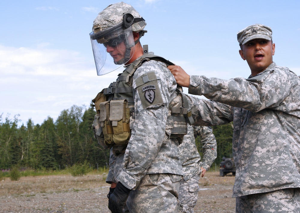 Alaska soldiers conduct civil disturbance training