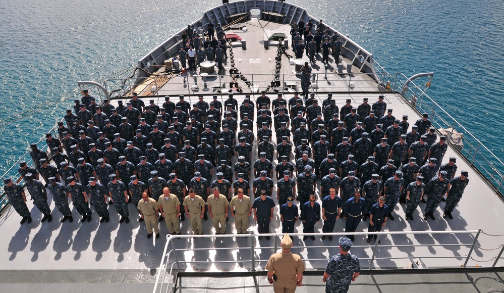 USS Emory S. Land visit