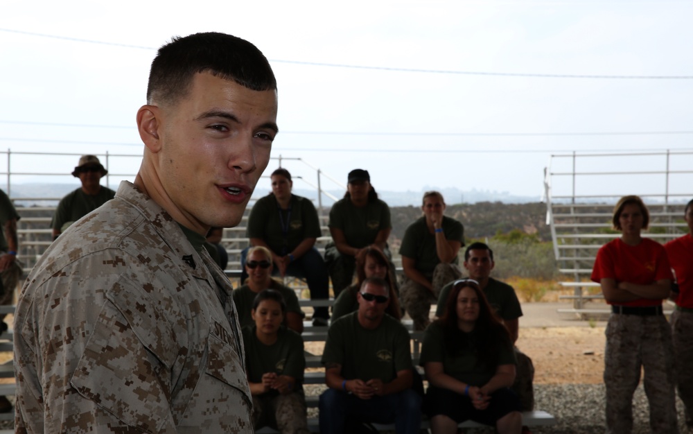 Spouses and children live a day in Marines’ boots