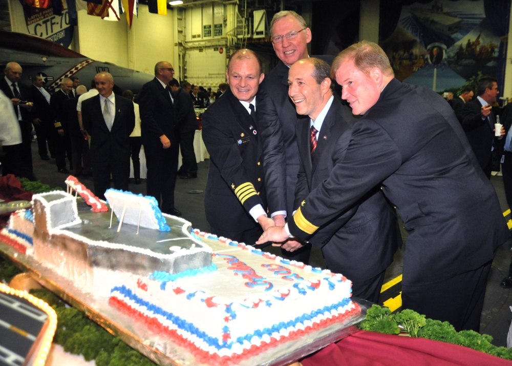 Reception aboard USS George Washington