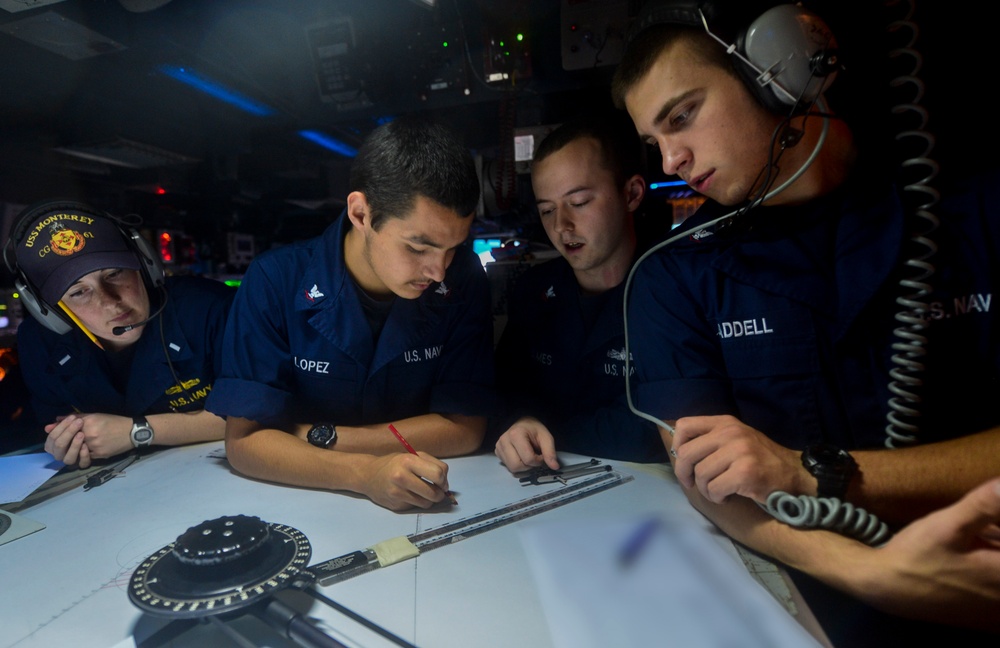 USS Monterey operations