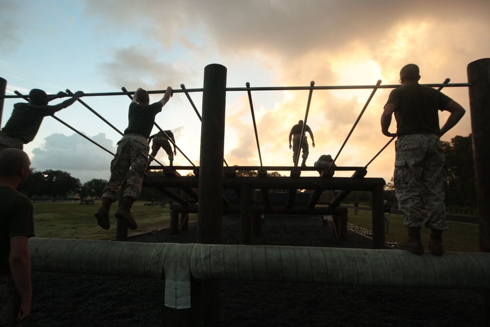 Photo Gallery: Marine recruits hurdle through training on Parris Island