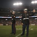 Marines honored on field during NFL game