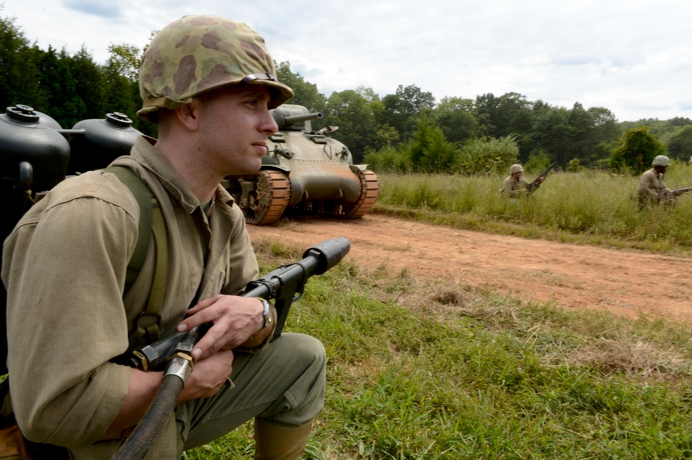 Single Marines experience history alive