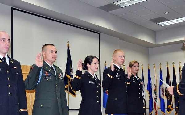 Five OCS candidates sworn in during graduation ceremony