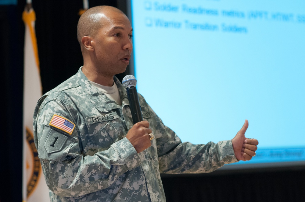 Command Sgt. Maj. Thomas:  Remaining ready, relevant, reliable, and responsible