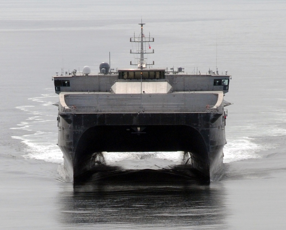 USNS Spearhead high-speed trials
