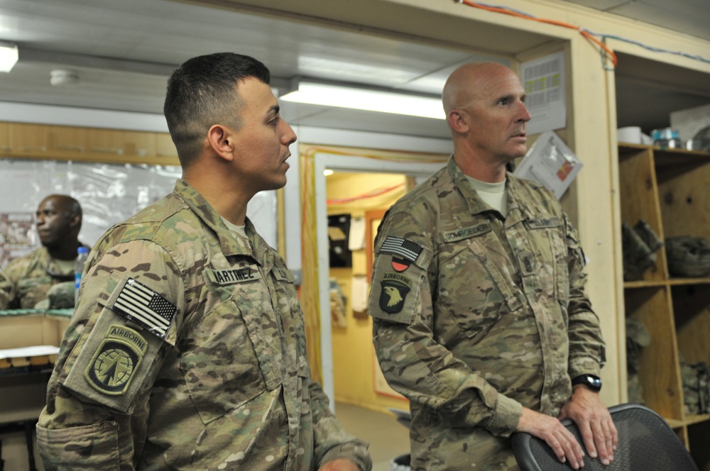 IJC CSM visits Dagger soldiers