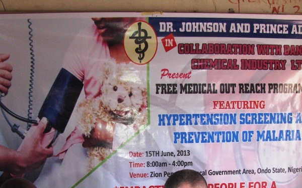 First Team brothers-in-arms provide medical outreach in Nigeria