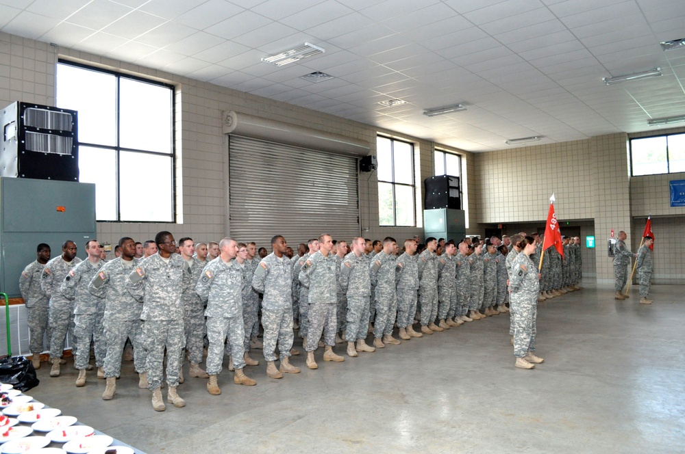 489th Engineer Battalion Soldiers Honored Prior To Deployment